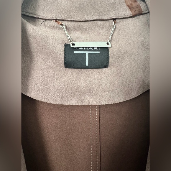 Tahari Women's Taupe Trench Coat - Picture 2 of 3